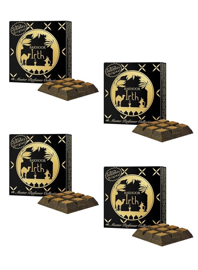 Nabeel 4 Pcs Bakhoor Irth 40GMS Authentic Arabic Oudh Incense for a Deep Long-Lasting Luxury Fragrance Experience - Image 1